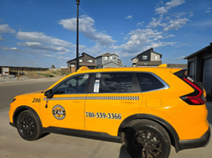 Professional package delivery service by Grande Prairie cabs