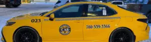 Professional taxi service in Grande Prairie offering 24/7 transportation