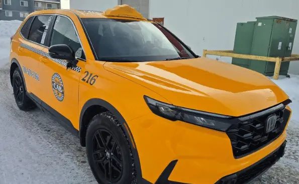 Professional Grande Prairie taxi service fleet with well-maintained vehicles